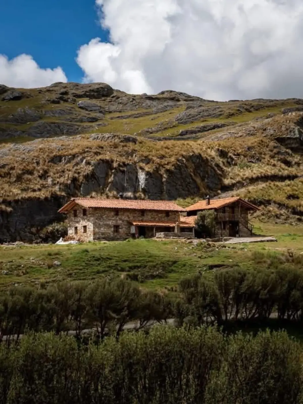Cabañas de piedra en Vaquería Huachucocha